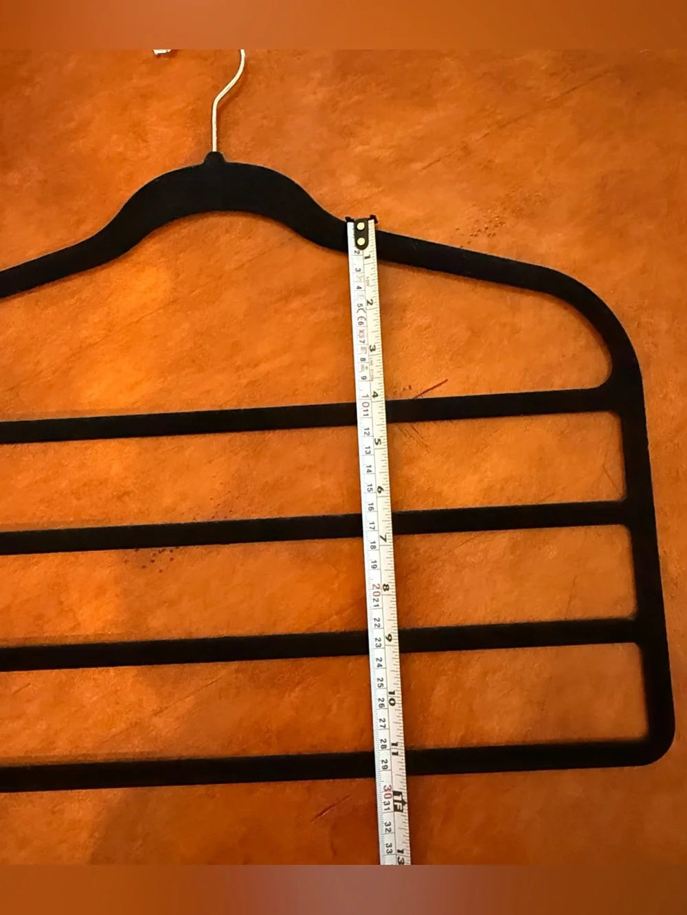 Black Velvet Multi-Tier Pants & Scarf Hangers - Space-Saving Closet Organizer